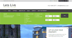 Desktop Screenshot of lets-live.co.uk