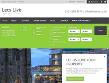 Tablet Screenshot of lets-live.co.uk